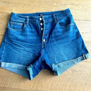 GAP curvy button fly shorts